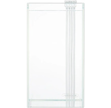 Aquarium vide en verre avec raccords pour tuyaux