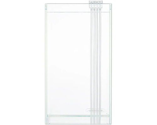 Aquarium vide en verre avec raccords pour tuyaux