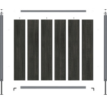 Terrassendiele aus Holz mit Rahmen