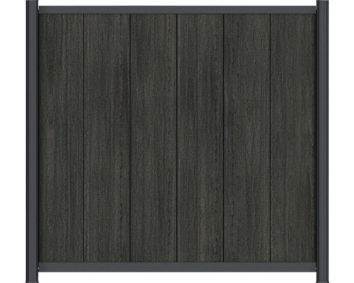 Clôture de jardin en composite avec cadre
