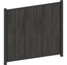 Panneau de clôture avec structure en bois et cadre