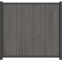 Gartenzaun aus Holz und Metall