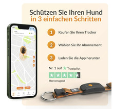 Traceur pour chien Hog Connect avec application smartphone pour le suivi en trois étapes