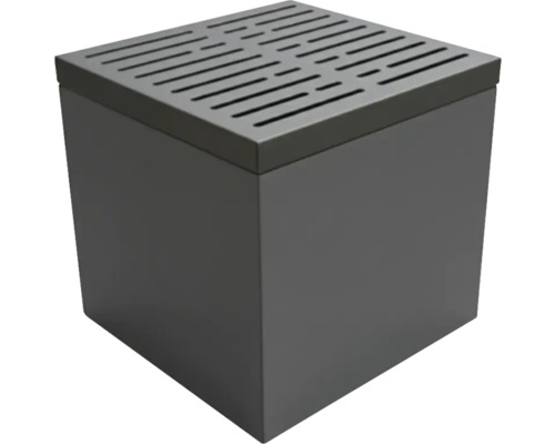 Aufsichtsschacht aus Kunststoff mit Gitterabdeckung