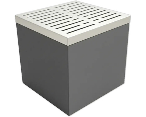 Quadratischer Hocker mit Lamellendeckel