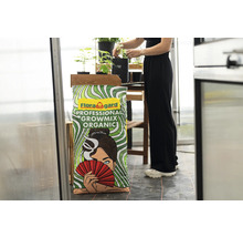 Terreau Floragard Professional Growmix Organic dans une serre