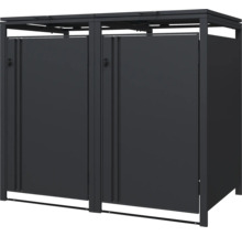 Doppelter Mülltonnenbox aus Metall