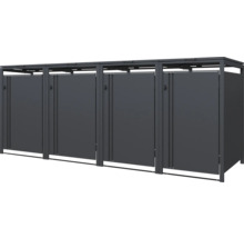 Mülltonnenbox für vier Mülltonnen