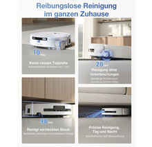 Staubsauger Roboter im Einsatz zur Reinigung im ganzen Haus