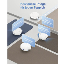 Saugroboter im Einsatz auf verschiedenen Teppicharten und Oberflächen