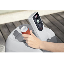 Porte-boissons pour bain à remous avec panneau de commande et canette