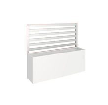 Jardinière avec treillis métallique