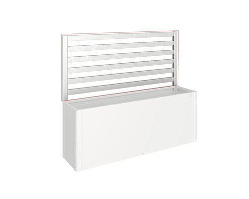 Jardinière avec treillis métallique