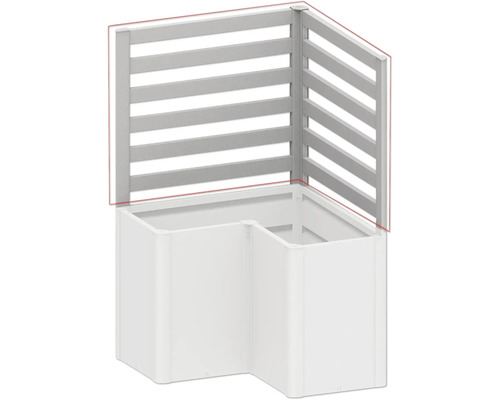 Hochbeet mit Rankgitter aus Kunststoff