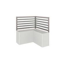 Habillage de baignoire avec élément brise-vue