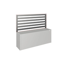 Paravent pour bac à plantes avec des lattes horizontales