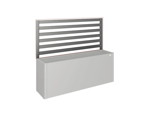 Paravent pour bac à plantes avec des lattes horizontales