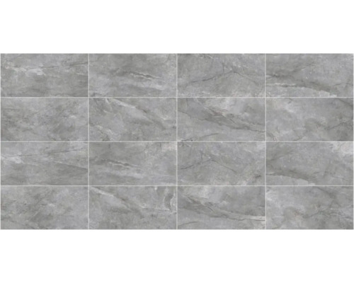 Carreaux gris avec aspect marbré, posés