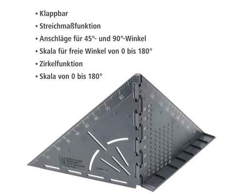 Winkelmesser mit Skala zur Winkelmessung