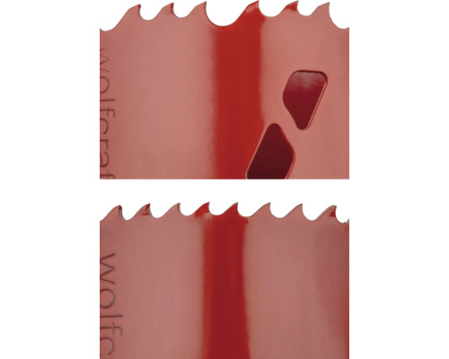 Wolfcraft Lochsäge Detailansicht der Sägezähne