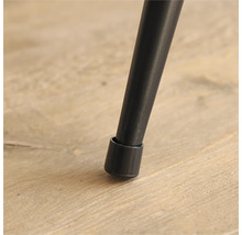 Detailansicht eines Möbelbeins mit Bodenschoner