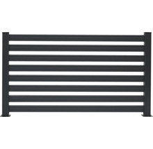 Élément de clôture avec des barres horizontales