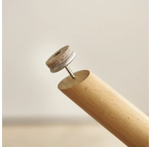 Möbelbein mit Filzgleiter zum Schrauben