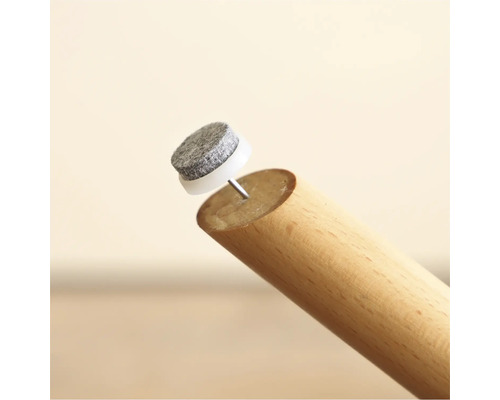 Filzgleiter mit Nagel für Möbelbein