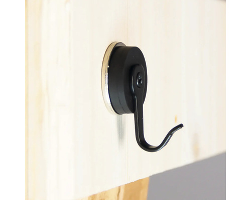 Crochet magnétique pour fixation sur surfaces