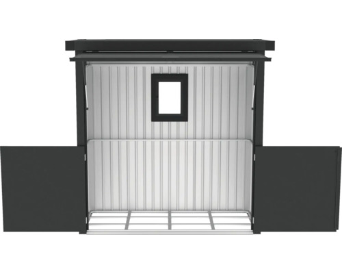 Abri de jardin ouvert avec fenêtre