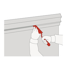 Application de mastic d'étanchéité avec une spatule à joint