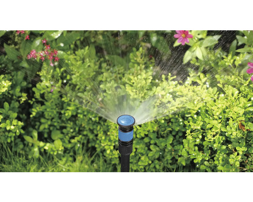 Gartensprenger im Einsatz zur Bewässerung von Pflanzen