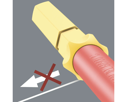 Symbol für Schraubendreher mit falscher Drehrichtung