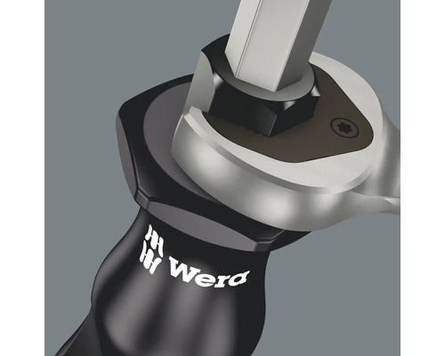 Wera Logo auf einem Schraubenschlüssel mit Sechskant