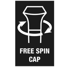 Symbole pour un bouchon rotatif libre