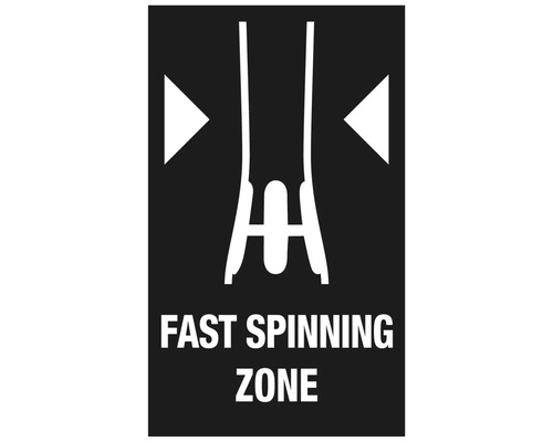 Symbole de zone à rotation rapide