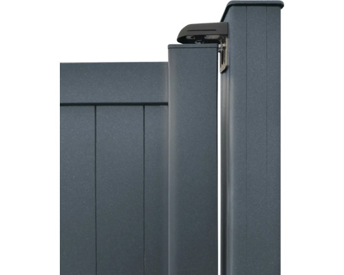 Detailansicht eines Gartentors aus Metall