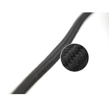 Câble textile avec gros plan de la structure textile