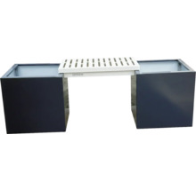 Geiger Tischgrill mit zwei Pflanzkübeln