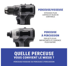 Comparaison perceuse-visseuse et perceuse à percussion