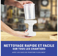 Logo Graco. Adaptateur de nettoyage pour gobelet de pulvérisation avec gobelet.