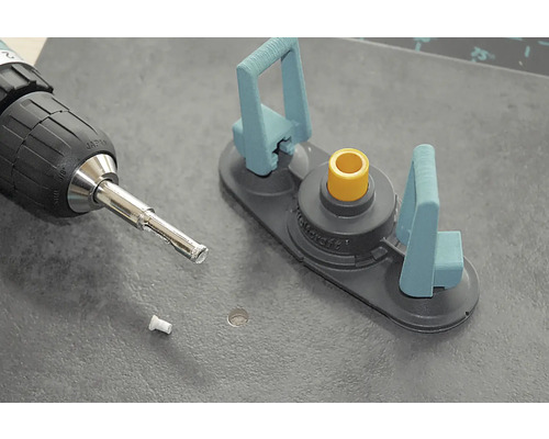 Carotteuse avec perceuse et guide