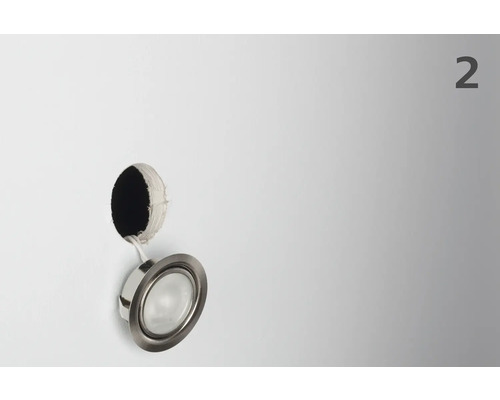 Spot encastrable au plafond avec trou de forage pour montage au plafond