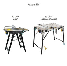 Convient aux établis Wolfcraft portant les numéros d'article 6906, 6918, 6900 et 6902