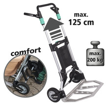Wolfcraft Transportkarre mit maximal 125 Zentimeter Höhe und 200 Kilogramm Traglast