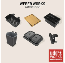 Système d'accessoires Weber Works avec divers conteneurs et accessoires