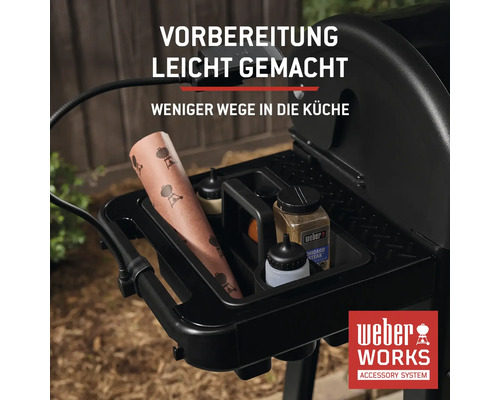 Weber Works Zubehörsystem mit Behältern für Grillzubehör