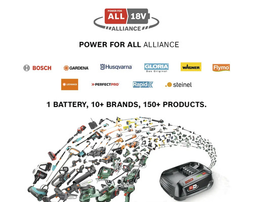 Power for All Alliance avec Bosch, Gardena, Husqvarna et d'autres marques