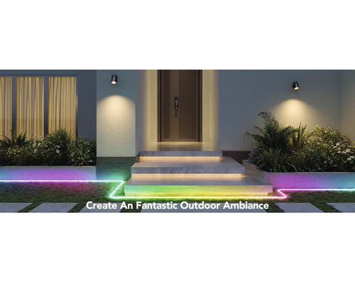 Eingangsbereich mit Beleuchtung und Aussenleuchten für eine atmosphärische Gestaltung