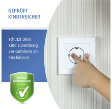 Prise de courant sécurisée pour enfants avec mécanisme de protection contre les chocs électriques